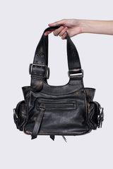 Jade Faux Leather Shoulder Bag