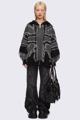 Union Jack Knitted Zip-Up Hoodie