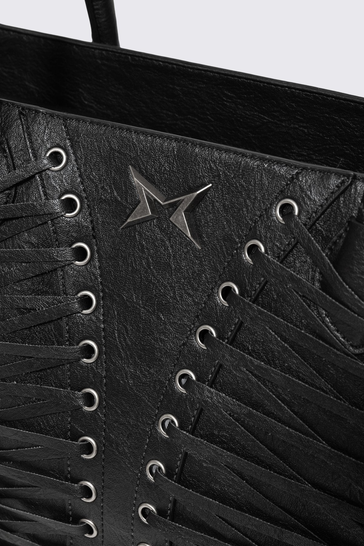 Avery Lace-Up Shoulder Bag