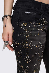 Brielle Studded Flared Jeans