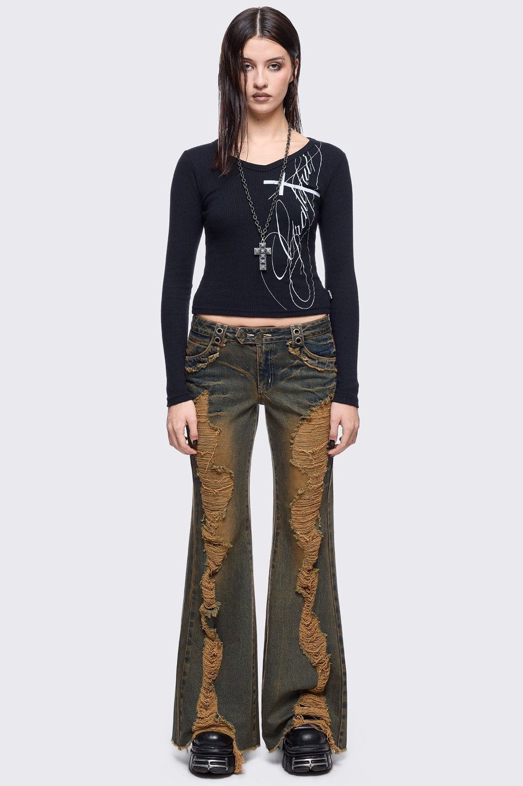 Brooke Blue Flared Jeans