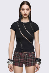 Coal Washed Baby Tee