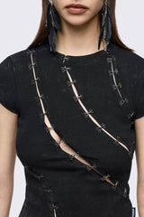 Coal Washed Baby Tee