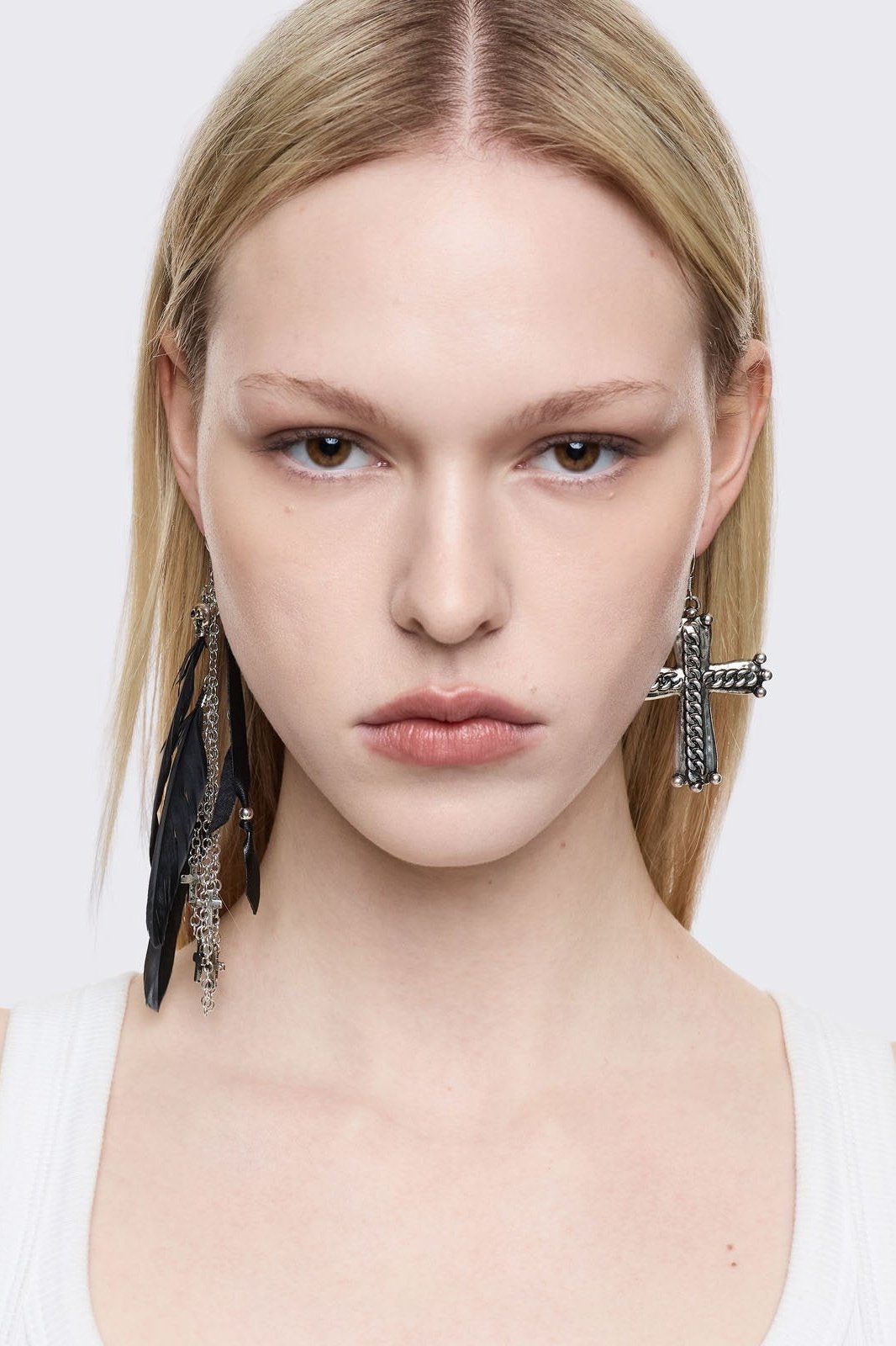Dark Feathers Earring Set