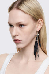 Dark Feathers Earring Set
