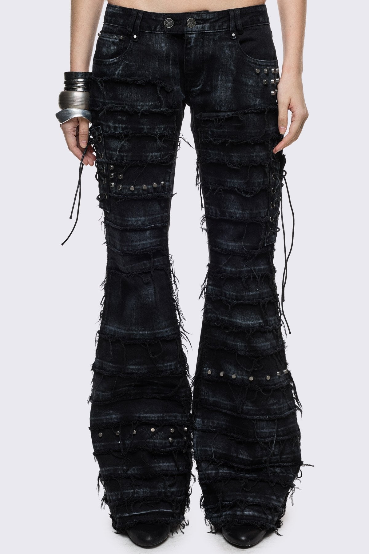 Dash Distressed Flared Jeans