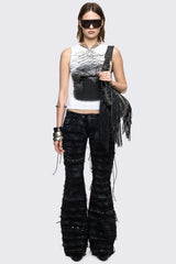 Dash Distressed Flared Jeans