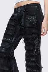 Dash Distressed Flared Jeans