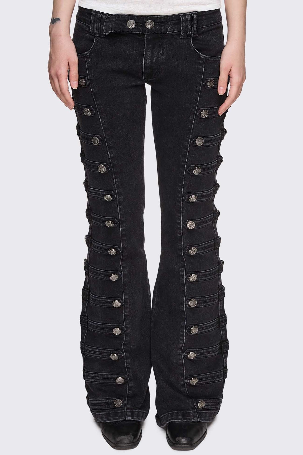 Hilda Military Flared Jeans
