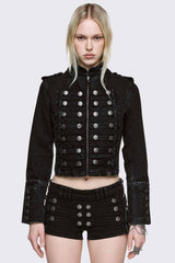 Hilda Military Denim Jacket