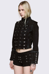 Hilda Military Denim Jacket