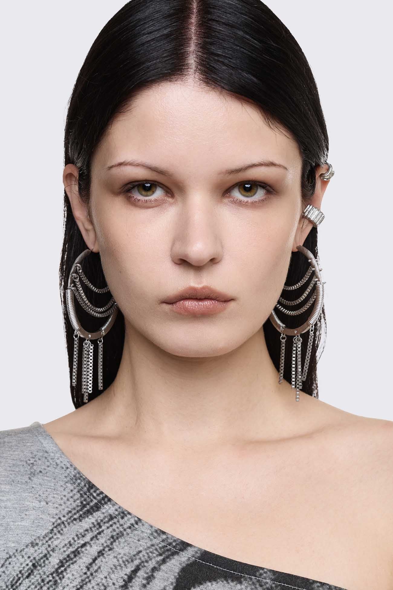 Iron Rain Earring Set