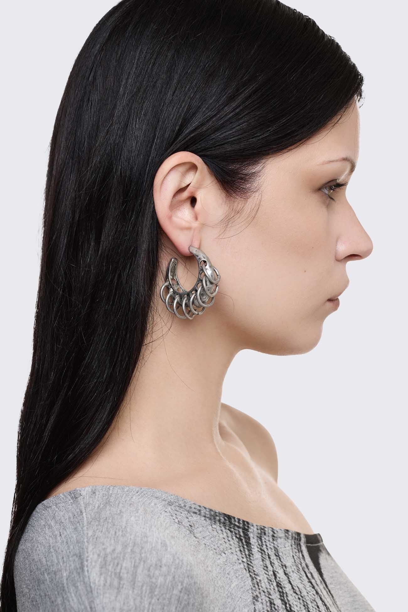 Iron Rain Earring Set