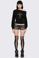 Lace-Up Thigh Highs