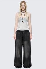Blur Black Washed Sweatpants