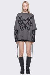 Luvx Grey Layered T-Shirt