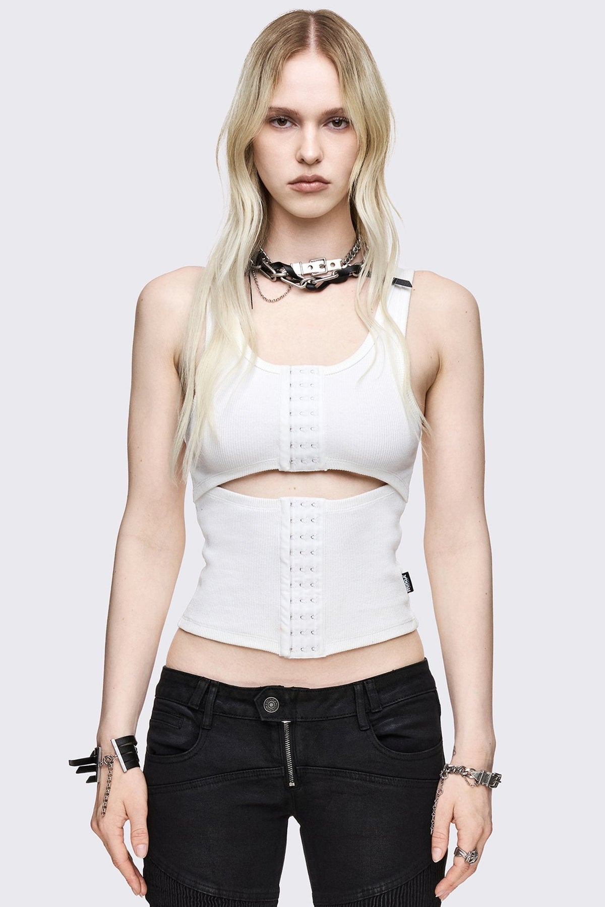 No Escape White Vest Top