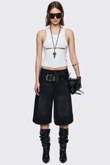 Black Washed Jorts