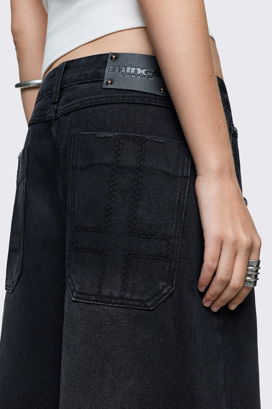 Black Washed Jorts