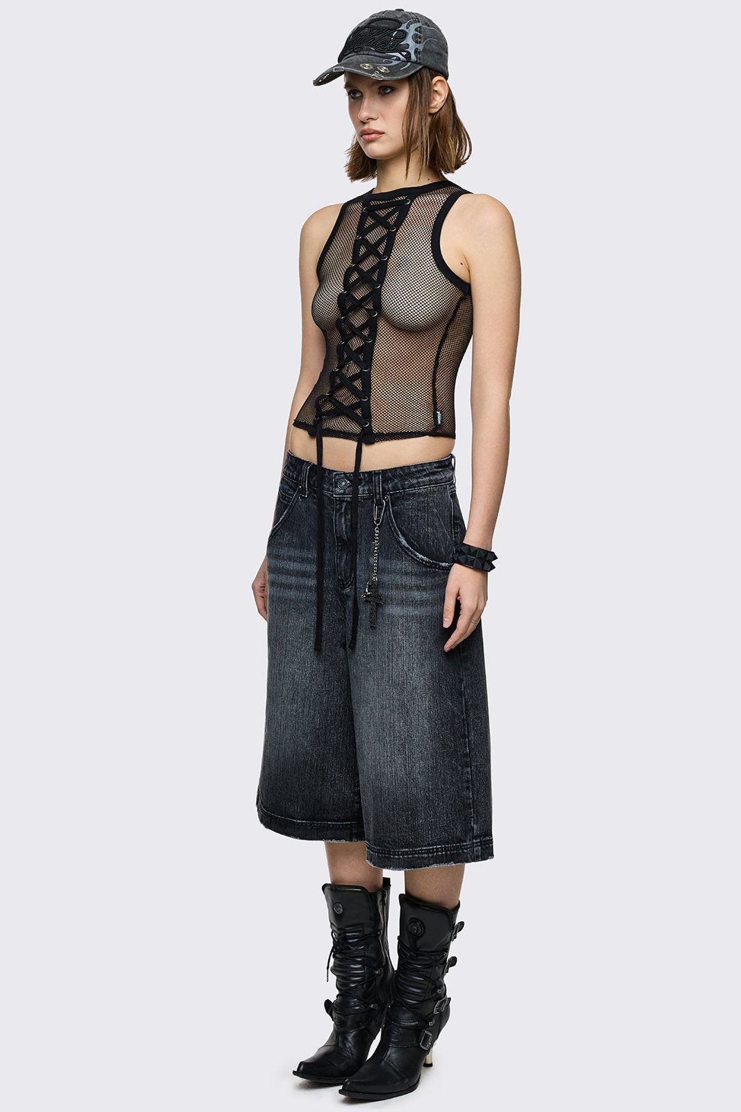 Worn Black Washed Jorts