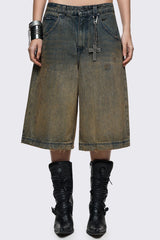 Dust Ombre Washed Jorts