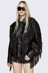 Nomad Fringe Biker Jacket