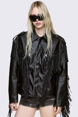 Nomad Fringe Biker Jacket