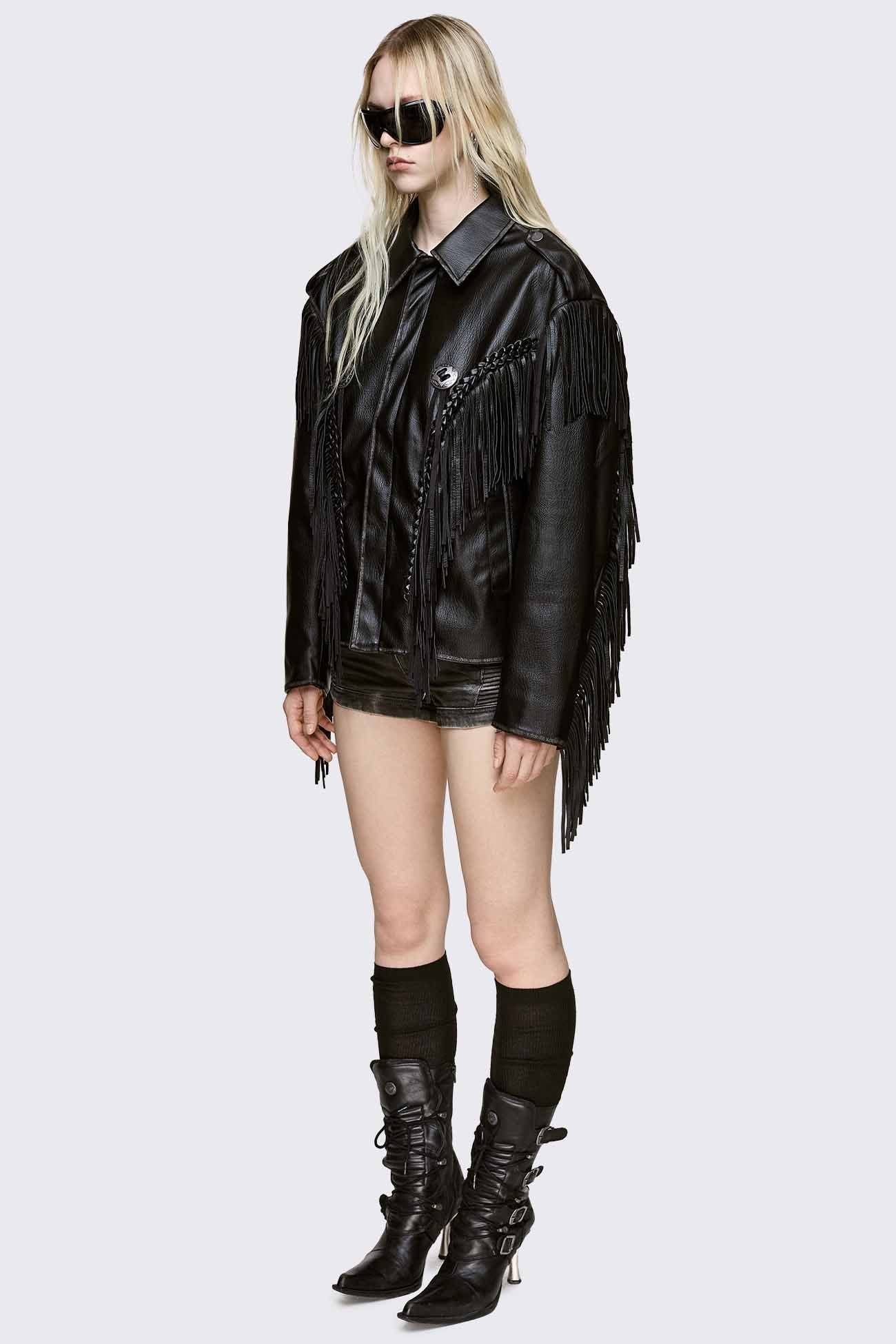 Nomad Fringe Biker Jacket