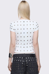 Rogue White Baby Tee