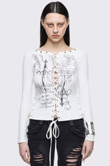 Seraphina Lace-Up Top