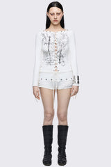 Seraphina Lace-Up Top