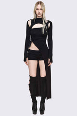 Shutdown Knee Buckle Straps High Socks