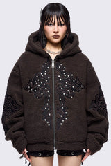 Sinner Brown Borg Jacket