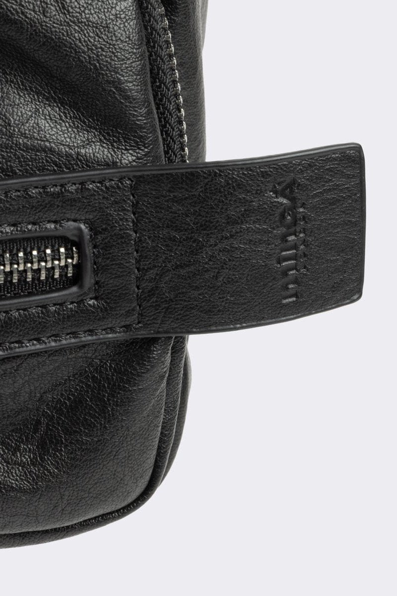 Soot Faux Leather Shoulder Bag