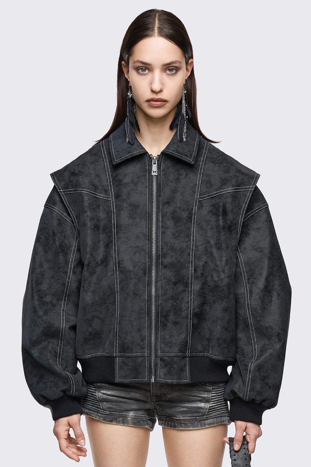 Static Bomber Jacket