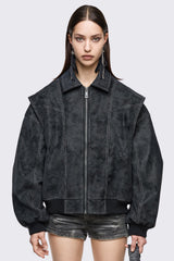 Static Bomber Jacket