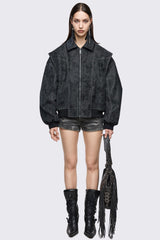 Static Bomber Jacket