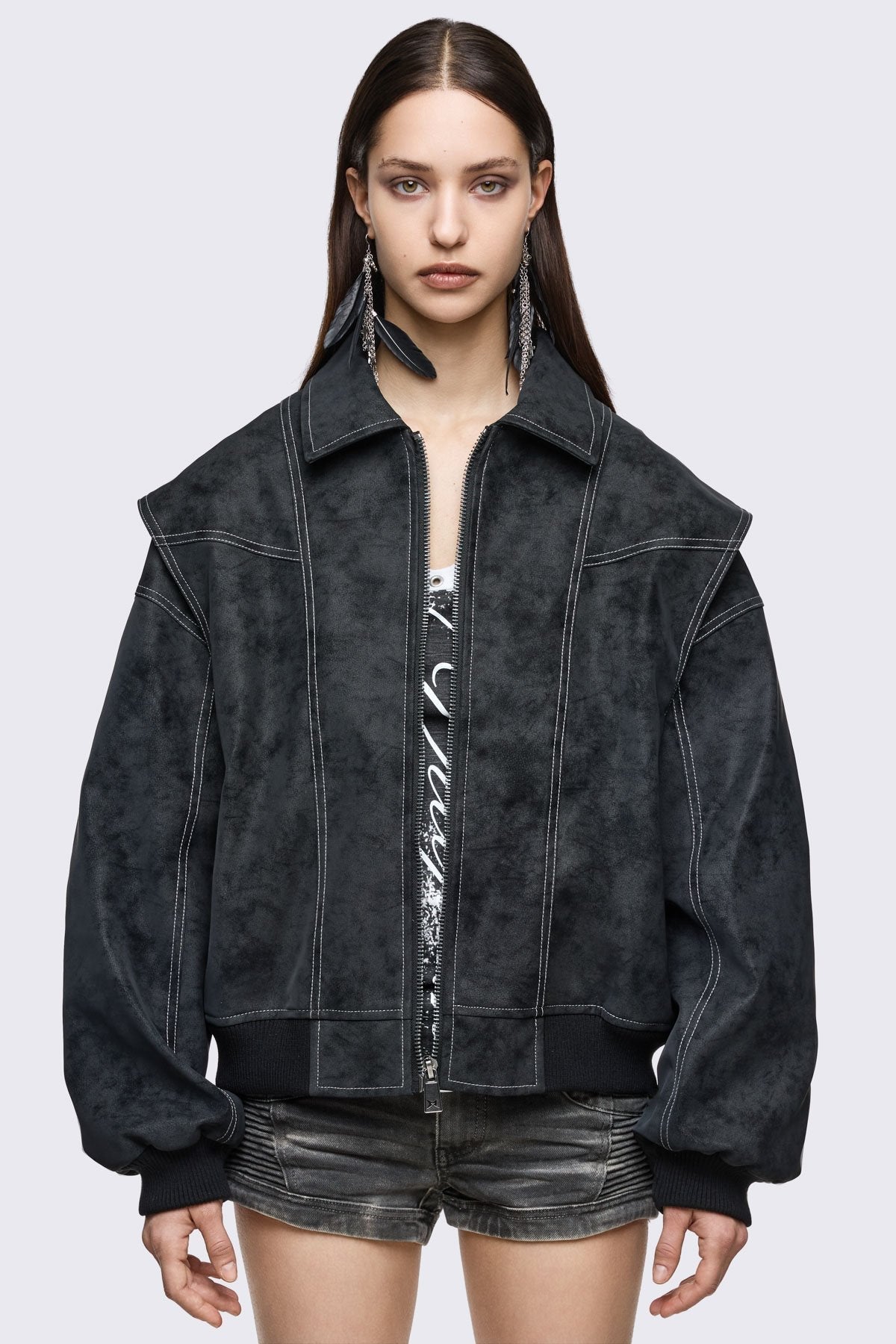 Static Bomber Jacket