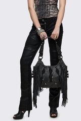 Suki Fringe Faux Shoulder Bag