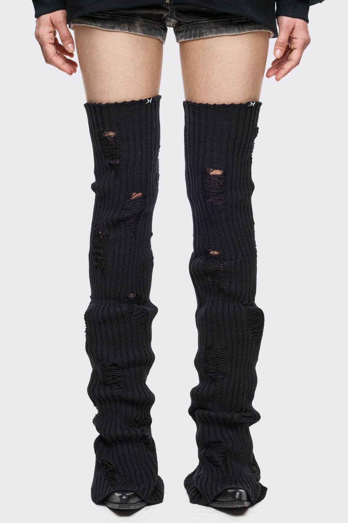 Torn Black Leg Warmers