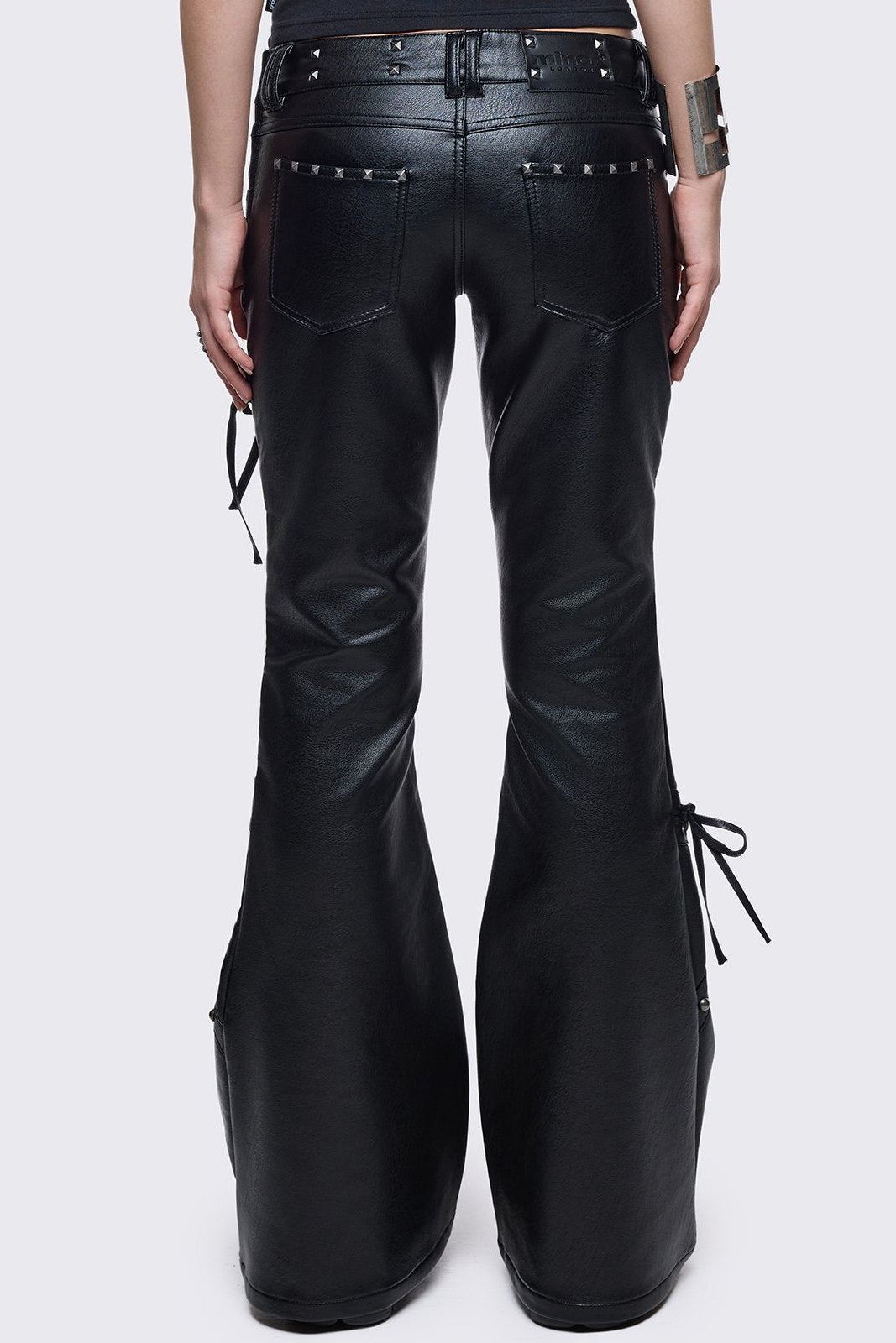 Vice Faux Leather Flared Pants