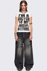 Volt Black Baggy Jeans