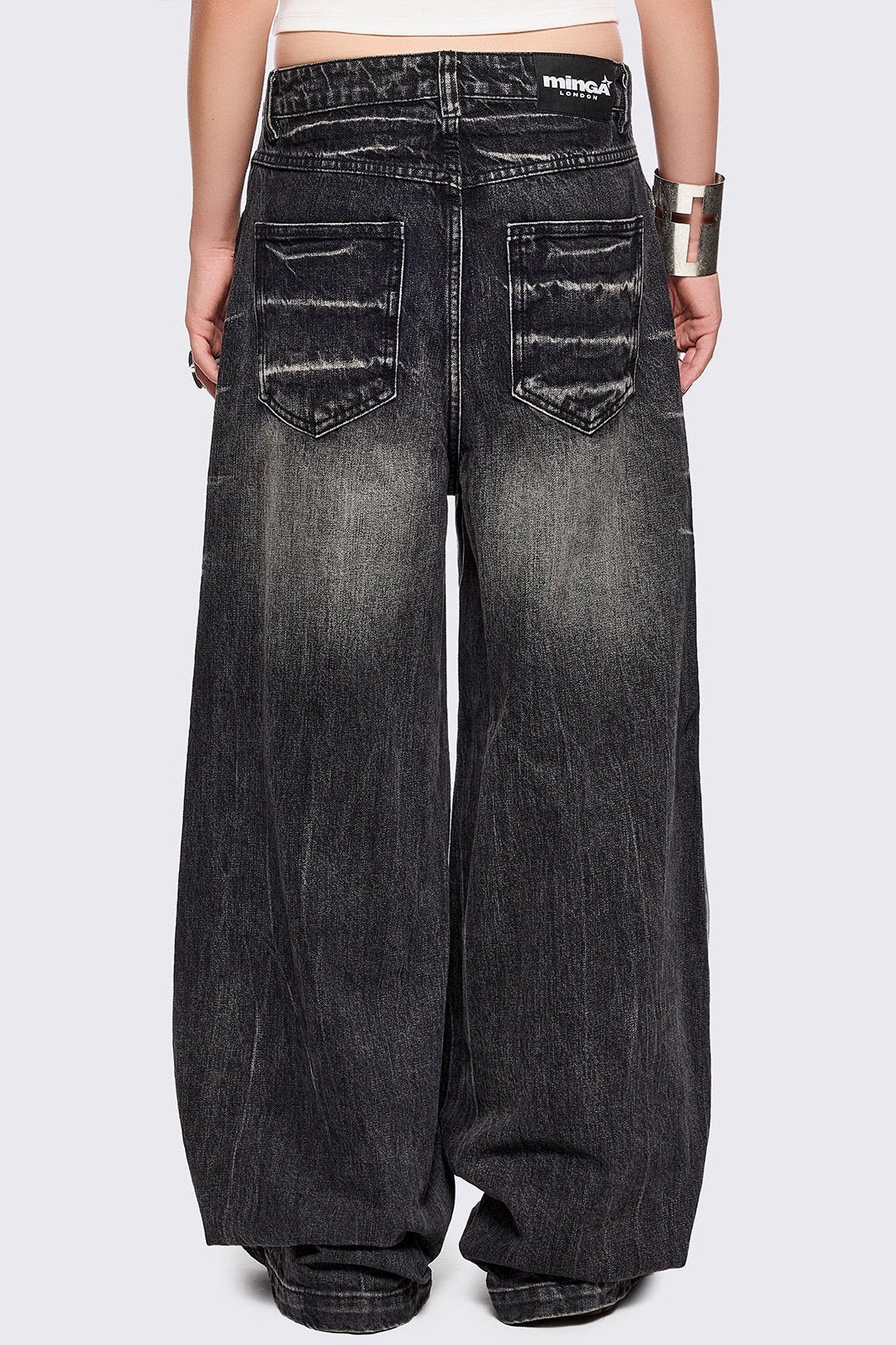 Volt Black Baggy Jeans