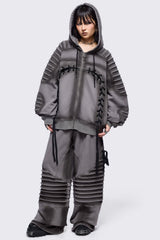 Vyre Grey Zip Up Hoodie
