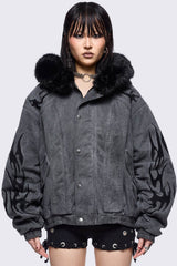 Wolf Embroidered Jacket